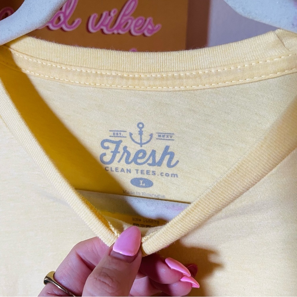 Fresh Clean Tees Yellow Crewneck — image 2 of 5